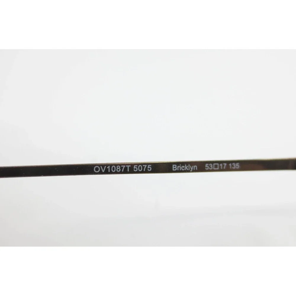 Oliver Peoples Bricklyn OV1087T 5075 Titanium Eyeglasses Brown Semi-Rimless 53mm